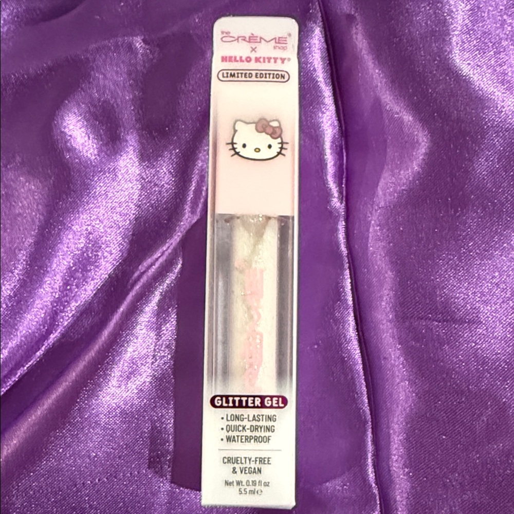 The crème shop limited edition Hello Kitty Pink Glitter Gel